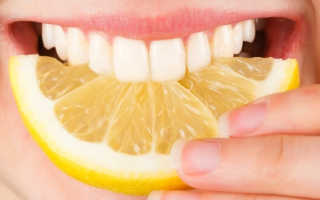 Отбеливание зубов лимонной кислотой